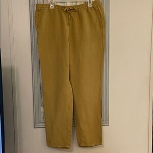 4/$30 J. Jill Antique Gold Linen blend pants
Size Medium